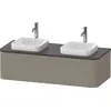 Image de Duravit Happy D.2 Plus Meuble sous-vasque sur console suspendu, 1300x550 mm, 1 tiroir, pour vasque à poser, HP4943B92920010