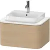 Image de Duravit Happy D.2 Plus Meuble sous-vasque sur console suspendu, 650x480 mm, 1 tiroir, pour vasque à poser, HP4940071710010