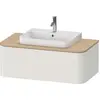Image de Duravit Happy D.2 Plus Meuble sous-vasque sur console suspendu, 1000x550 mm, 1 tiroir, pour vasques à poser, HP4941039390010