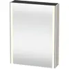 Image de Duravit XSquare armoire de toilette avec éclairage LED, 1 porte, charnières à gauche, 600x800x155mm, XS7111L91910000