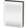Image de Duravit XSquare armoire de toilette avec éclairage LED, 1 porte, charnières à droite, 600x800x155mm, XS7111R89890000