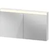 Image de Duravit lumière et miroirs Good armoire de toilette avec éclairage, 2 portes miroir, 1310x760x148mm, LM7854000000000