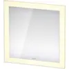 Image de Duravit White Tulip App Miroirs avec éclairage LED, avec miroir chauffant, 750x750x50mm, blanc aluminium mat, WT7061000000000