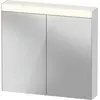 Image de Duravit lumière et miroirs Good armoire de toilette avec éclairage, 2 portes miroir, 810x760x148mm, LM7821000000000