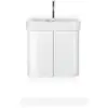 Image de Duravit Happy D.2 Plus bâti-support pour lavabo suspendu, 475x350mm, 2 portes, HP4384022220000