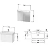 Image de Duravit No.1 Ensemble de meubles 800, incl. lavabo, meuble sous-lavabo, armoire de toilette, N10159049490000