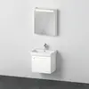Image de Duravit No.1 Ensemble de meubles 600, comprenant lavabo 600, meuble sous-lavabo, armoire de toilette avec charnières à gauche, tiroir intérieur, découpe siphon, N10165L18180000