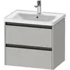 Image de Duravit Ketho.2 bâti-support pour lavabo suspendu, 2 tiroirs, 634x549x455mm, pour D-Neo 236765, K25282007070000