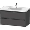 Image de Duravit Ketho.2 bâti-support pour lavabo suspendu, 2 tiroirs, 984x549x455mm, pour D-Neo 236710, K25284049490000