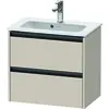 Image de Duravit Ketho.2 bâti-support pour lavabo suspendu, Compact, 610x549x390mm, pour ME by Starck 234263, 2 tiroirs, K25255091910000