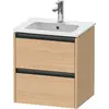 Image de Duravit Ketho.2 bâti-support pour lavabo suspendu, 2 tiroirs, 510x549x420mm, pour ME by Starck 233653, K25261030300000