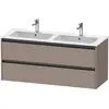 Image de Duravit Ketho.2 bâti-support lavabo suspendu, 2 tiroirs, 1280x550x480mm, pour ME by Starck 233613, K25266043430000