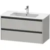 Image de Duravit Ketho.2 bâti-support pour lavabo suspendu, 2 tiroirs, 1010x550x480mm, pour ME by Starck 233610, K25264007070000