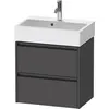 Image de Duravit Ketho.2 bâti-support pour lavabo suspendu, Compact, 584x549x390mm, pour Vero Air 236860, 2 tiroirs, K25273049490000