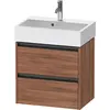 Image de Duravit Ketho.2 bâti-support pour lavabo suspendu, Compact, 584x549x390mm, pour Vero Air 236860, 2 tiroirs, K25273079790000