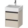 Image de Duravit Ketho.2 bâti-support de lavabo suspendu, 2 tiroirs, 484x549x460mm, pour Vero Air 235050, K25274091910000