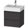 Image de Duravit Ketho.2 bâti-support de lavabo suspendu, 2 tiroirs, 584x440x460mm, pour Vero Air 235060, K25275080800000