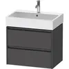 Image de Duravit Ketho.2 bâti-support de lavabo suspendu, 2 tiroirs, 684x440x460mm, pour Vero Air 235070, K25276049490000
