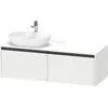 Image de Duravit Ketho.2 bâti-support de lavabo sur console suspendu, découpe de la vasque à gauche, 1400x459x550mm, 2 tiroirs, K24888L18180000