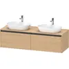 Image de Duravit Ketho.2 bâti-support de lavabo en console, découpe du bassin des deux côtés, 1600x459x550mm, 2 tiroirs, K24889B30300000