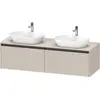 Image de Duravit Ketho.2 bâti-support de lavabo en console, découpe du bassin des deux côtés, 1600x459x550mm, 2 tiroirs, K24889B91910000