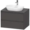 Image de Duravit Ketho.2 bâti-support de lavabo sur console suspendu, 800x568x550mm, 2 tiroirs, K24895049490000