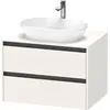 Image de Duravit Ketho.2 bâti-support de lavabo sur console suspendu, 800x568x550mm, 2 tiroirs, K24895084840000