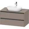 Image de Duravit Ketho.2 bâti-support de lavabo sur console suspendu, 1000x568x550mm, 2 tiroirs, K24896043430000