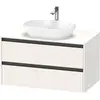 Image de Duravit Ketho.2 bâti-support de lavabo sur console suspendu, 1000x568x550mm, 2 tiroirs, K24896084840000