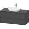 Image de Duravit Ketho.2 bâti-support de lavabo sur console suspendu, 1200x568x550mm, 2 tiroirs, K24897049490000