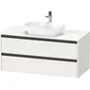 Image de Duravit Ketho.2 bâti-support de lavabo sur console suspendu, 1200x568x550mm, 2 tiroirs, K24897022220000