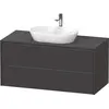 Image de Duravit Ketho.2 bâti-support de lavabo sur console suspendu, 1200x568x550mm, 2 tiroirs, K24897080800000