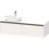 Image de Duravit Ketho.2 bâti-support de lavabo en console, découpe de la vasque à gauche, 1600x459x550mm. 2 tiroirs, K24889L84840000