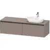 Image de Duravit Ketho.2 bâti-support de lavabo en console, découpe de la vasque à droite, 1600x459x550mm, 2 tiroirs, K24889R43430000
