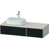 Image de Duravit Zencha Meuble sous-lavabo avec console, 1300x550mm, 2 tiroirs, 1 découpe, ZE4816016830000