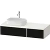 Image de Duravit Zencha Meuble sous-lavabo avec console, 1300x550mm, 2 tiroirs, 1 découpe, ZE4816063840000
