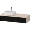 Image de Duravit Zencha Meuble sous-lavabo avec console, 1300x550mm, 2 tiroirs, 1 découpe, ZE4816063830000