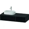 Image de Duravit Zencha Meuble sous-lavabo avec console, 1300x550mm, 2 tiroirs, 1 découpe, ZE4816063800000