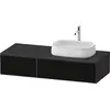 Image de Duravit Zencha Meuble sous-lavabo avec console, 1300x550mm, 2 tiroirs, 1 découpe à droite, ZE4817063800000