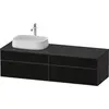 Image de Duravit Zencha Meuble sous-lavabo sur console, 1600x550mm, 2 tiroirs, 2 tiroirs, 1 découpe à gauche, ZE4824, ZE4824L63800000
