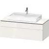 Image de Duravit L-Cube Meuble sous-lavabo en console suspendu, avec plan de toilette en console, 2 tiroirs, 1220x482x550mm, LC4882022220000