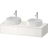 Image de Duravit Zencha Meuble sous-lavabo sur console, 1300x550mm,1 tiroir, 2 découpes, ZE4813B64840000