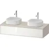 Image de Duravit Zencha Meuble sous-lavabo sur console, 1300x550mm,1 tiroir, 2 découpes, ZE4813B64830000