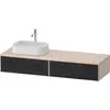 Image de Duravit Zencha Meuble sous-lavabo avec console, 1600x550mm, 2 tiroirs, 1 découpe à gauche, ZE4814, ZE4814L16830000
