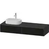 Image de Duravit Zencha Meuble sous-lavabo avec console, 1600x550mm, 2 tiroirs, 1 découpe à gauche, ZE4814, ZE4814L63800000