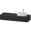 Image de Duravit Zencha Meuble sous-lavabo avec console, 1600x550mm, 2 tiroirs, 1 découpe à droite, ZE4814, ZE4814R16800000