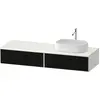 Image de Duravit Zencha Meuble sous-lavabo avec console, 1600x550mm, 2 tiroirs, 1 découpe à droite, ZE4814, ZE4814R63840000