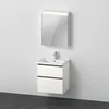 Image de Duravit De0145l22220000 Meuble-vasque Avec Wtu Et Armoire Miroir D