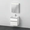 Image de Duravit De0145r18180000 Meuble-lavabo Avec Wtu Et Armoire Miroir D