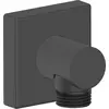Image de Duravit Coude de raccordement pour flexible Noir mat - rosace carrée - UV0630011046